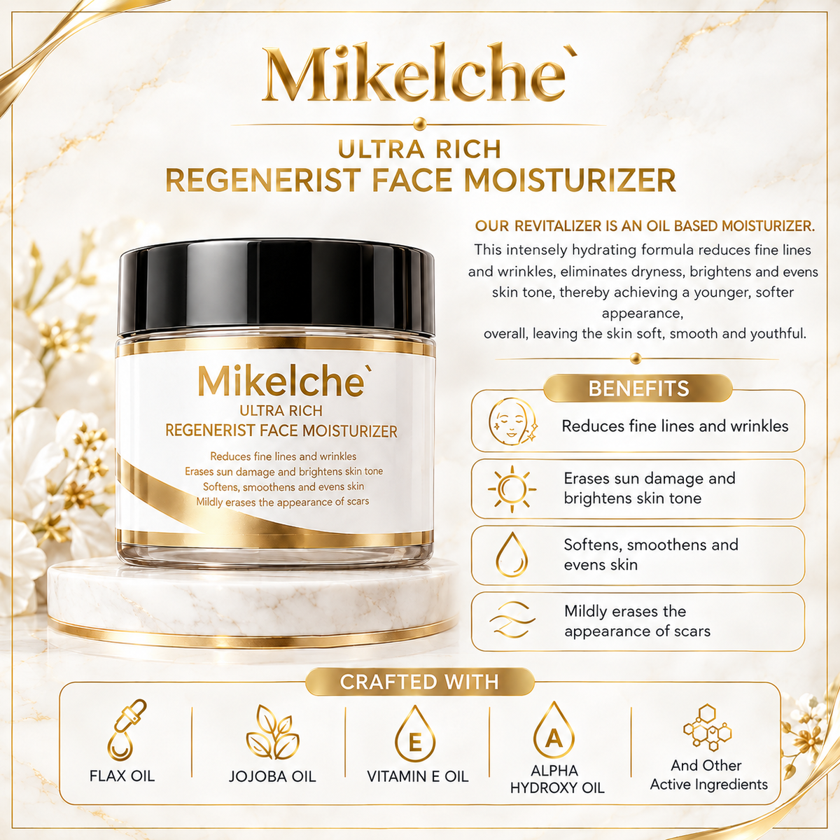 Mikelche Revitalizing Face Moisturizer